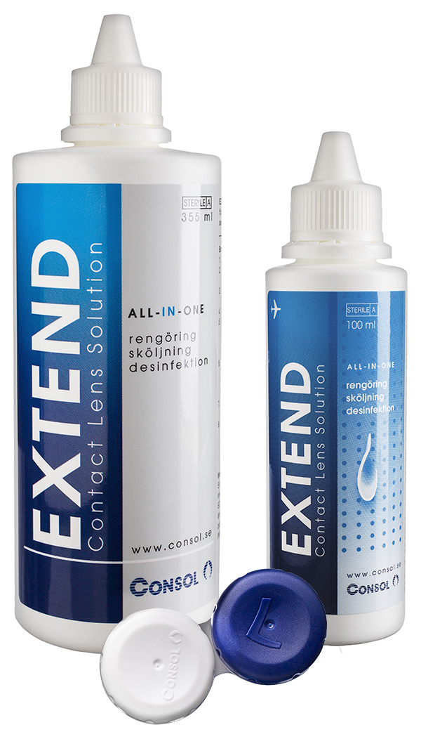 Extend contact lens solution bottles